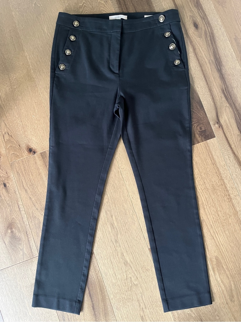 Loft Sutton Skinny Sailor Pants - Size 8 - NWOT - Picture 2 of 10
